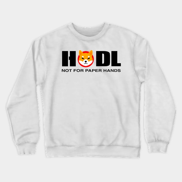 HODL Shiba Inu To The Moon Funny Shiba Inu Crewneck Sweatshirt by BrightGift